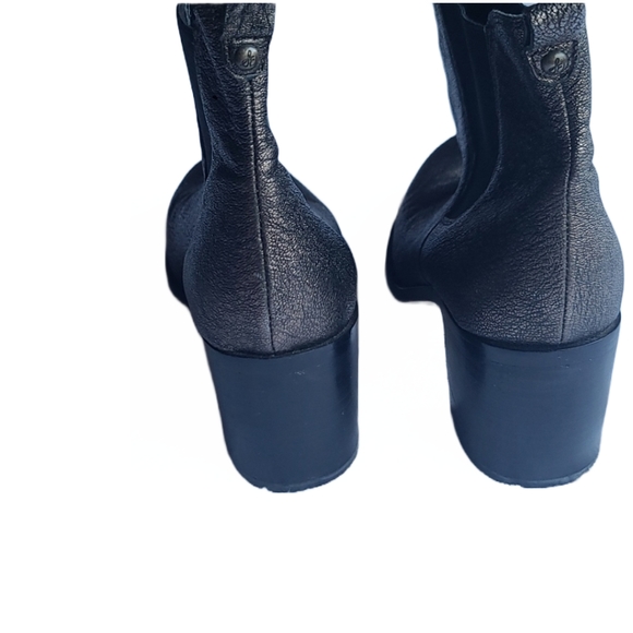 Sam Edelman Bronze Metallic Leather Ankle Boots|Women's Size 10|Block Heel - Picture 11 of 11